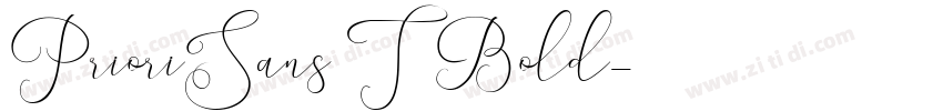 PrioriSans0T Bold字体转换